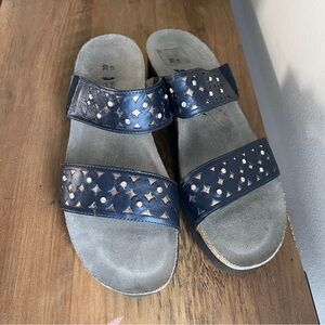 Naot Blue Studded Sandals